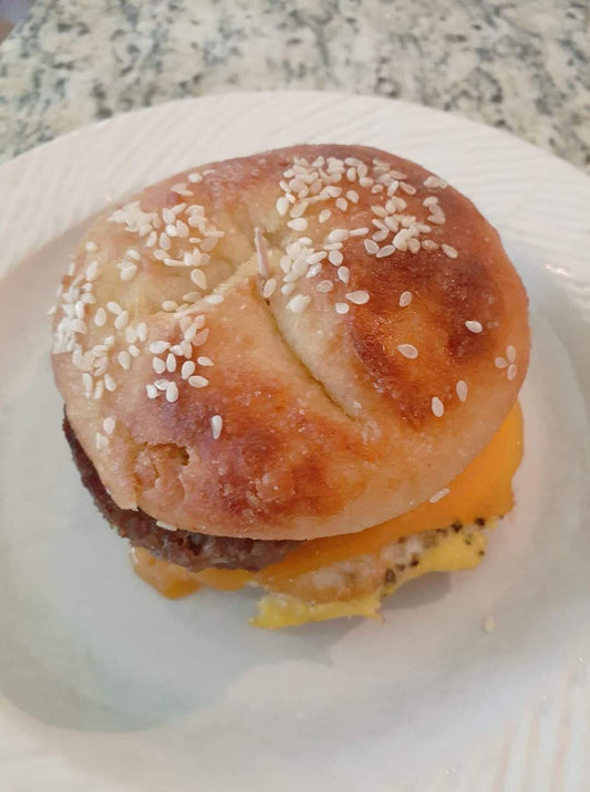 Rhon & Shorty's Hamburger Buns Sesame Seed Topping